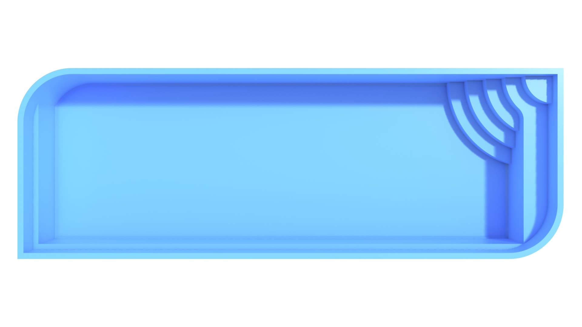 Чаша Azure размером 10,0 × 3,5 × 1,6 м