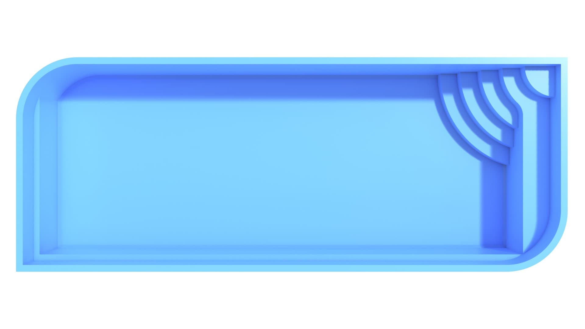Чаша Big Azure размером 10,0 × 4,2 × 1,6 м