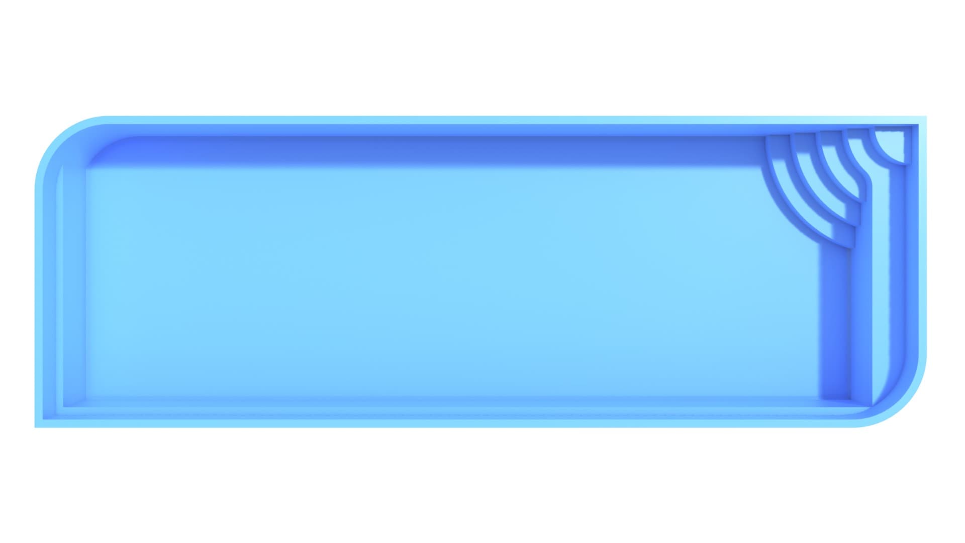 Чаша Big Azure размером 12,0 × 4,2 × 1,6 м