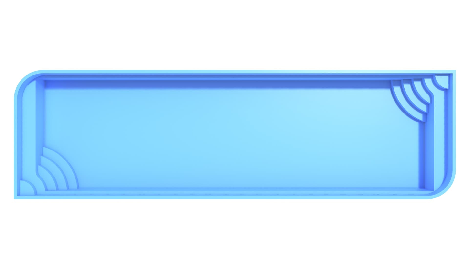 Чаша Big Azure размером 14,0 × 4,2 × 1,6 м
